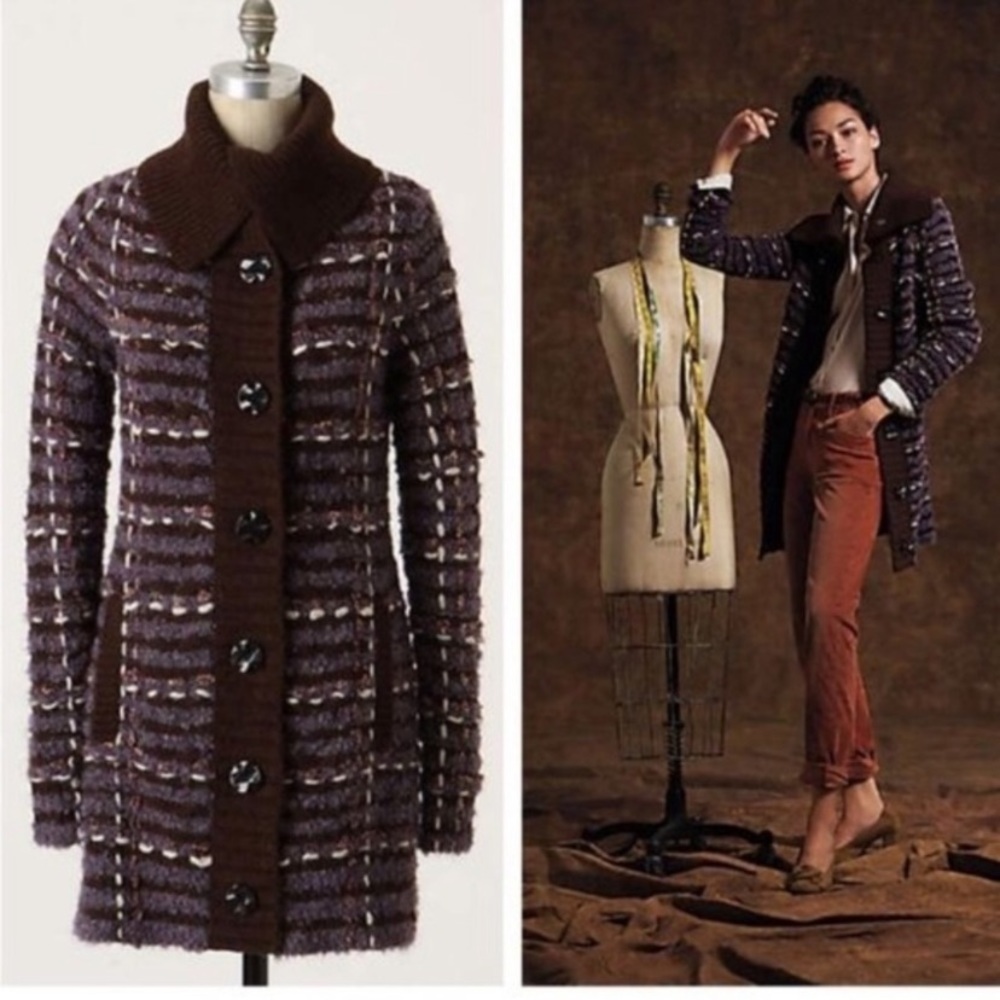 Anthropologie Stitch by Stitch Sweater Coat